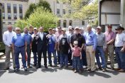 Justin McKinney (far left) with event contributors and Gov. Bevin.